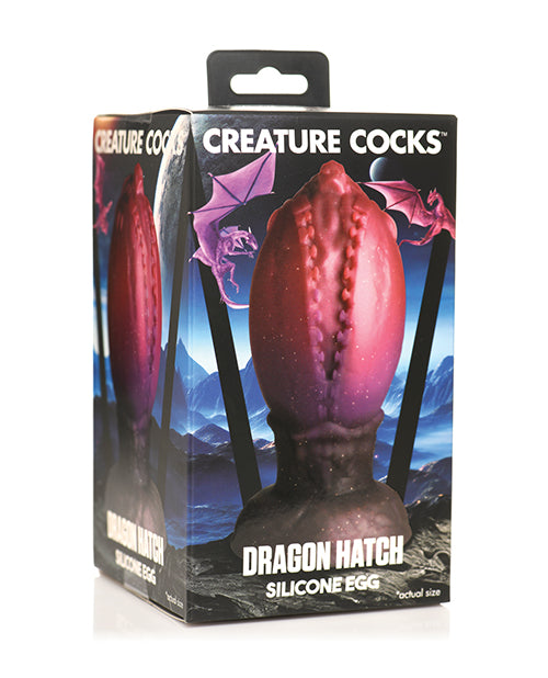 Creature Cocks Dragon Hatch Silicone Egg - Large Multi Color