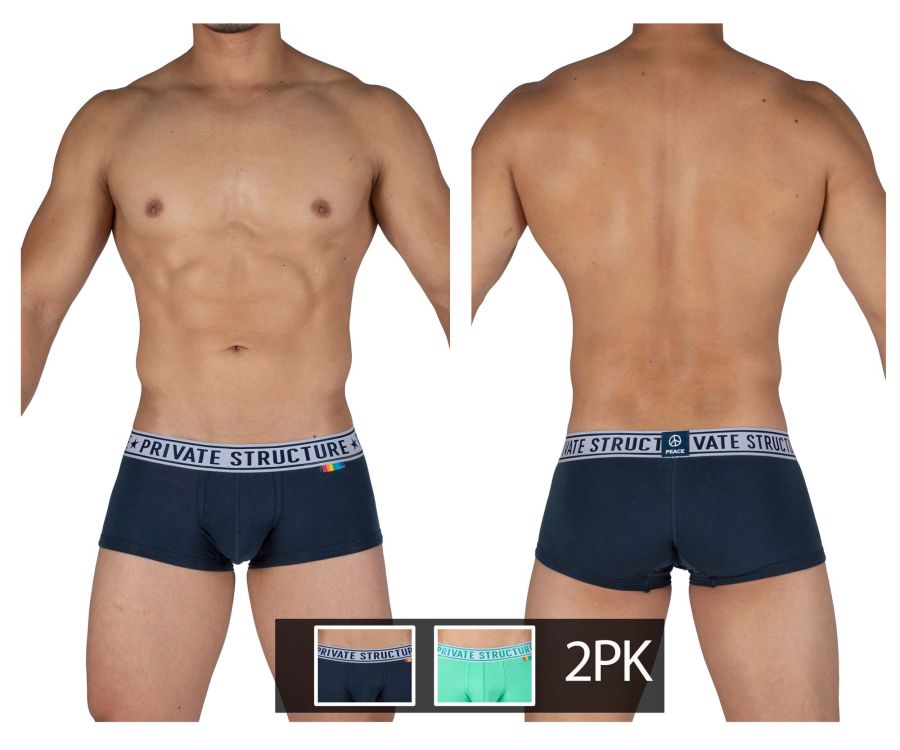 
            
                Load image into Gallery viewer, Pride 2PK Mid Waist Trunks
            
        